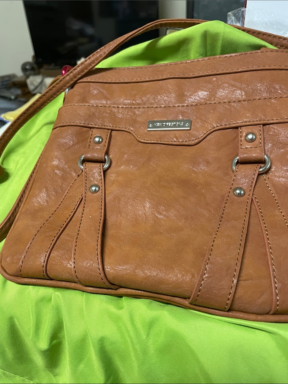 Classic Tan Shoulder Bag - New Direction’s namebrand.